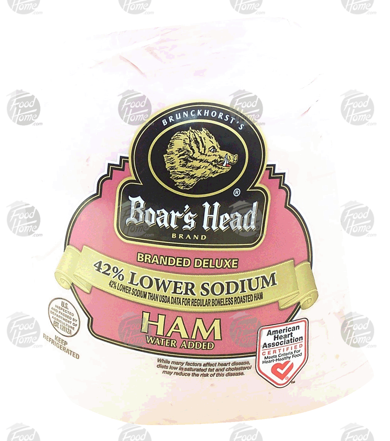 Boar's Head Branded Deluxe ham, 42% lower sodium Full-Size Picture